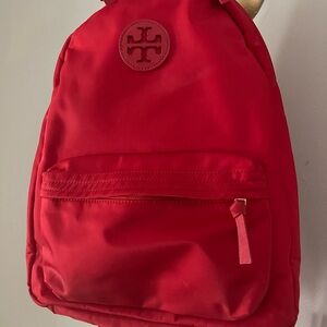 Tory Burch Red Nylon Ella Backpack